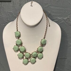 Elegant Mint Green Statement Necklace